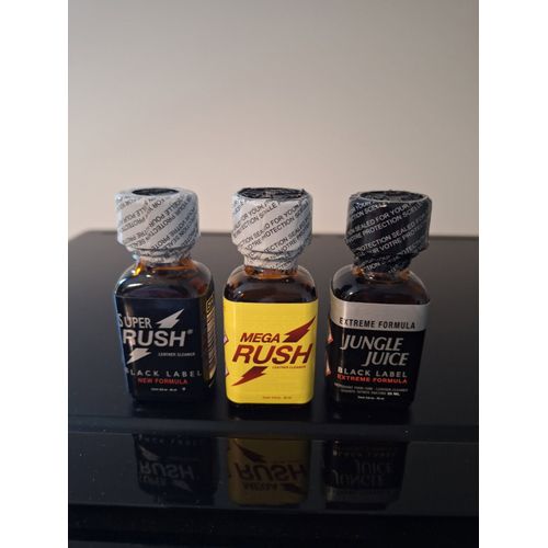 Poppers Super Rush - Mega Rush - Jungle Juice Black Label 25 Ml
