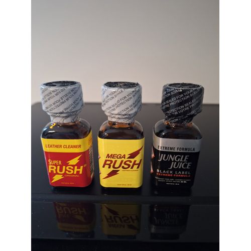 Poppers Super Rush - Mega Rush - Jungle Juice Black Label 25 Ml
