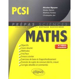 Mathématiques Pcsi