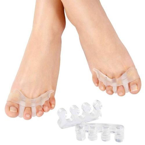 Séparateurs d'orteils, 2 paires de séparateurs d'orteils en gel pour hommes et femmes pour l'hallux valgus, les orteils en marteau et en griffe portant des chaussures de course -