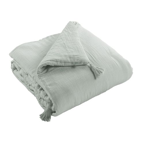 Edredon 150x150 Cm Gaze De Coton Eucalyptus