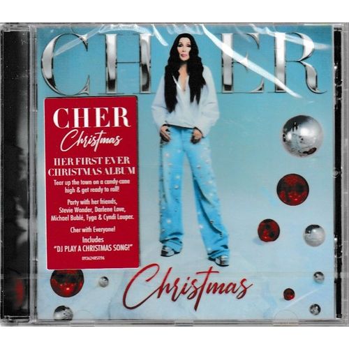 Cher Christmas. 1cd 13 Titres Style: Synth-Pop Downtempo & Holiday Dance (P) 2023 ®Warner Records Inc. © ®Warner Music Group Company Made In Germany By ®Warner «Jewel Case Box New» Dark Blue Logo Rare