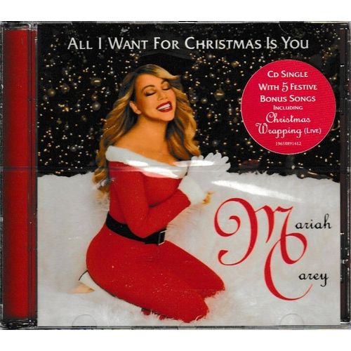 Mariah Carey All I Want For Christmas Is You. 1cd 6 Titres Style: Traditional Ballad Vocal & Holiday (P) 2024®Mariah! ®Legacy ©®Sony Music ®Columbia Made In The E.U. By®Sony Italy «Jewel Case Box New»