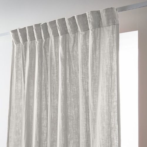 Rideau Galon Fronceur 140x240 Cm Gaze De Coton Nuage