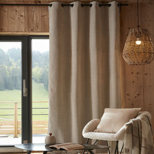 Rideau Occultant Polaire 140x240 Cm Polyester Pampa
