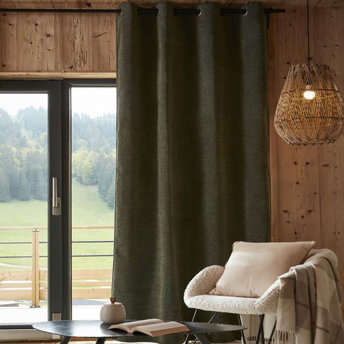 Rideau Occultant Polaire 140x240 Cm Polyester Romarin