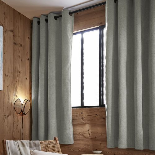 Rideau Occultant Polaire 140x180 Cm Polyester Eucalyptus
