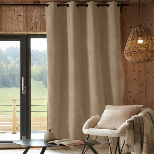 Rideau Occultant Polaire 140x240 Cm Polyester Lin
