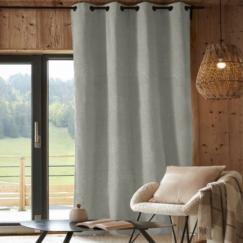 Rideau Occultant Polaire 140x240 Cm Polyester Eucalyptus