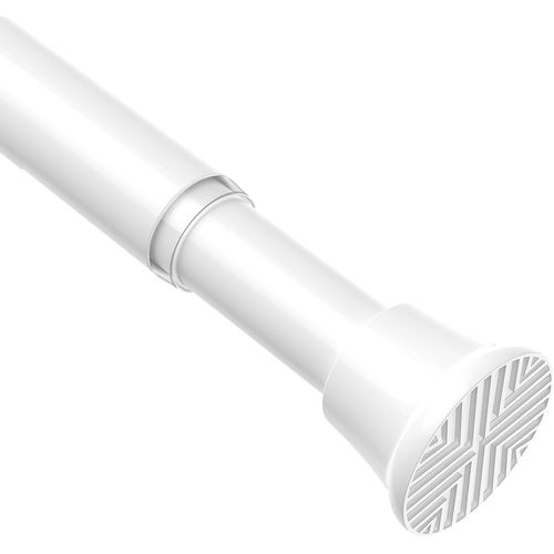 Tringle À Rideaux Sans Perçage Extensible 60-120 Cm - Barre De Douche À Tension À Ressort Blanc, Installation Facile Pour Porte/Fenêtre/Salle De Bain (Pour Rideaux Légers, Tringle [RAC62403249]