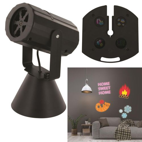 Projecteur Led Avec 4 Disques Pour Toutes Vos Fêtes