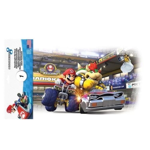 ROOMMATES Stickers repositionnables NINTENDO MARIO KART - 41 x 22 cm