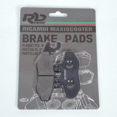 Plaquette De Frein Rb Max Pour Scooter Piaggio 50 Typhoon Euro2 12 Pouces 2011 À 2017 Av Neuf