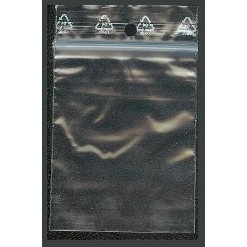 500 Pochons Plastique - Fermeture Zip - 60x80mm