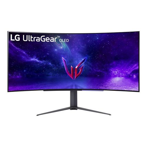 LG UltraGear 45GR95QE-B - Moniteur OLED - jeux - incurvé - 45" (44.5" visualisable) - 3440 x 1440 WQHD @ 240 Hz - 200 cd/m² - HDR10 - 0.03 ms - 2xHDMI, DisplayPort - noir