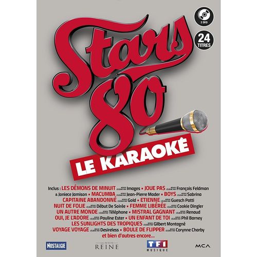 Stars 80 - Boxset Karaoke 2 Dvd - Les Demons De Minuit, Joue Pas, Macumba, Boys, Capitaine Abandonne, Etienne, Nuit De Folie, Femme Liberee, Un Autre Monde, Mistral Gagnant, Un Enfant De Toi ...