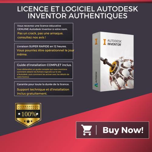 Licence Autodesk Inventor 2023 | Windows / Mac Os | Livraison Numérique En 12 Heures | Guide De Téléchargement Du Logiciel Inclus | Version Française | Assistance À L'installation Incluse |