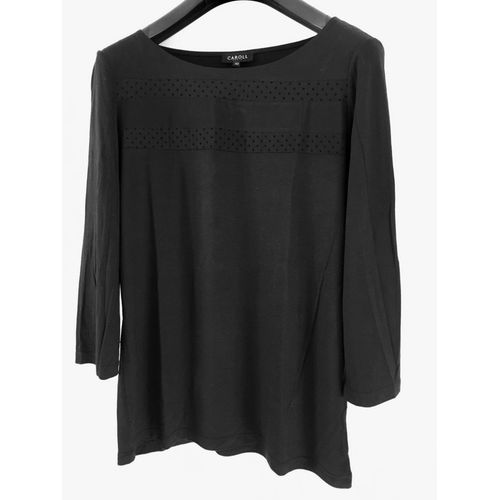 Tee-Shirt Manche 3/4 Caroll Noir Taille 40