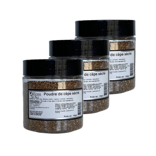 Lot 3x Cèpe Poudre - Pot 140g
