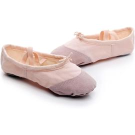 Chaussures de Danse Classique Cuir Chaussure de Ballet Semelle Fendue  Chaussons de Danse pour Enfants Filles Femmes : : Mode