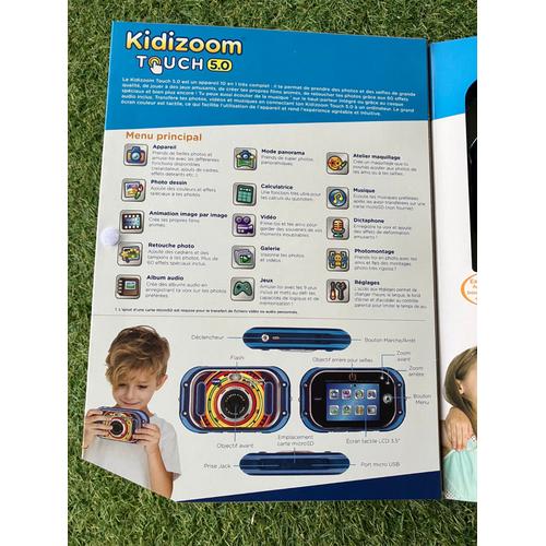 Vtech - kidizoom touch 5.0 bleu - appareil photo enfant - La Poste