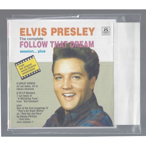 Elvis Presley The Complete Follow That Dream Sessions...Plus Studio Outtakes Rca Studio B Nashville 2/07/1961 Disc Original 29 Tracks Soundboard Recording Ed Lim Neuf Pochette Plastique Scellée Rare