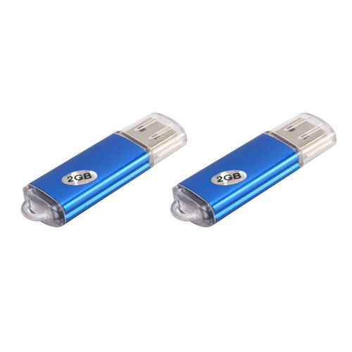 2X 2 Go USB 2.0 Cle USB Flash U Disque Bleu