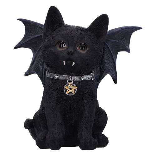 Vampuss - Figurine De Chat Chauve-Souris Noir 16cm