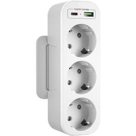 Multiprise Murale Prises Verticale Prise Multiple Usb C Triplette Prise A Standard Euro