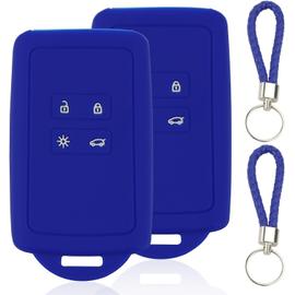 Coque de clé en TPU pour Renault 4 boutons, étui pour carte-clé Renault  avec porte-clés en cuir, compatible avec  Capteur/Clio/Kadjar/Zoe/Megane/Dacia duster : : Auto et Moto