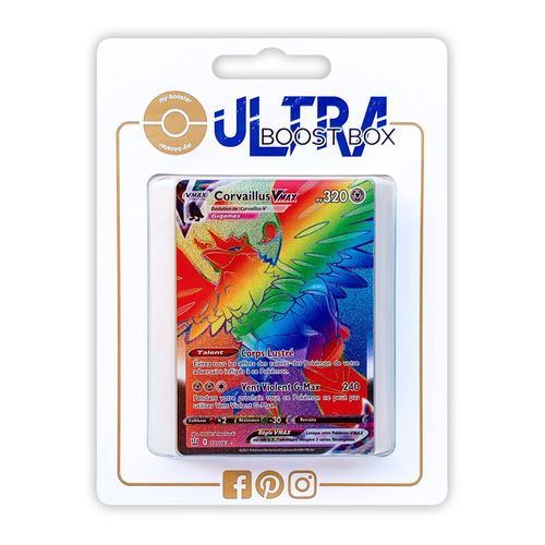 Corvaillus Vmax 171 163 Arc En Ciel Secr Te - Ultraboost X Epée Et Bouclier 5 Styles De Combat - Coffret De 10 Cartes Pokémon Françaises