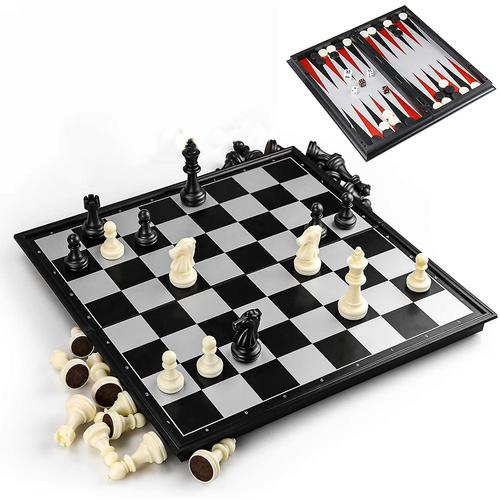 Jeu D'échecs Magnétique 3 En 1, Jeu Éducatif Pour Enfants, Jeu De Voyage