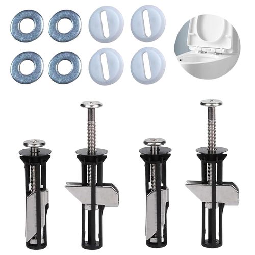 Jeu De 4 Vis De Siège De Toilette, Vis Abattant Wc En Acier Inoxydable, Kit De Montage Pour Planche De Wc Fixations, Vis Pour Charnières, Facile À Installer, Screws-Js2[RAC62411298]
