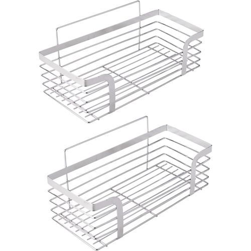 M34036A Mensola Per Doccia, Mensola Per Doccia Senza Foratura, Cestino Per Doccia Sospeso, Cestino Per Doccia In Acciaio Inox, Cestino Per Sapone, Grigio[RAC62409697]