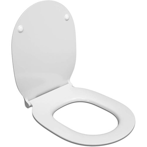 Abattant Wc,Lunette Toilette, Siège Wc, Standard Pour Toilettes Connect Air Ultra-Fin Blanc Facile À Installer Charnières Inoxydables E036601, Modèle Authentique[RAC62408892]