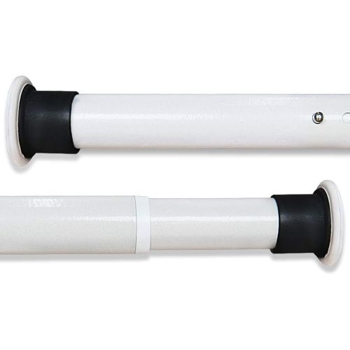 Barre Extensible À Rideau 310-360Cm Sans Perçage En Acier Composé Couleur Crème Diamètre 32Mm Tringle Télescopique Multifonction Pour Balcon/Chambre/Salle De Bain[RAC62408942]