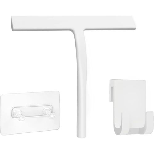 Raclette De Douche, Raclette De Vitre Pour Salle De Bain Raclette De Douche En Silicone Raclette Douche Silicone Pour Douche, Dalle De Bain, Miroir, Nettoyage Des Vitres (Blanc)[RAC62412882]