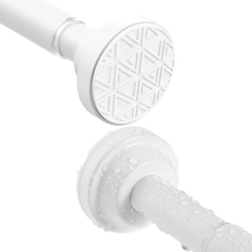 Barre Rideau Douche Sans Percage Extensible 100-290Cm, Inoxydable 304 Tringle Rideau Sans Perçage Argenté Perche Telescopique Antidérapant & Ne Rouille Jamais Pour Fenêtres, Pender[RAC62404375]