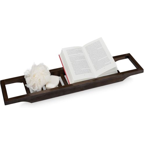 Pont De Baignoire Bambou, 70Cm De Large, Tablette De Salle De Bain À Suspendre, Tablette À Accessoires, Marron[RAC62405130]