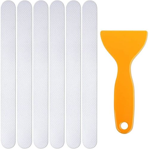 Lot De 24 Autocollants Antidérapants Pour Baignoire - Avec Racloir - Pour Salle De Bain, Piscines, Escaliers, Échelles[RAC62404576]