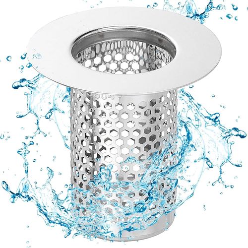 Filtre Lavabo En Acier Lnoxydable, Crépine De Vidange De Baignoire, Filtre Evier Multifonctionnel, Durable Et Facile À Installer, Filtre Cheveux Douche Pour Cuisine Salle De Bain E[RAC62407054]