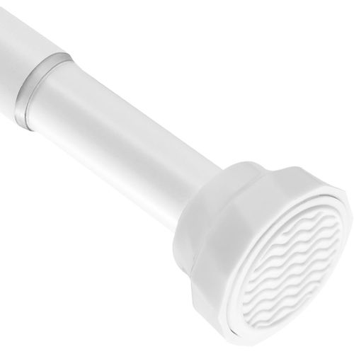 Tringle À Rideau Extensible Blanche, Ø25Mm Barre À Rideau De Douche Sans Perçage 73-132Cm, Tringle Télescopique Pour Placard, Salle De Bain, Balcon[RAC62404488]