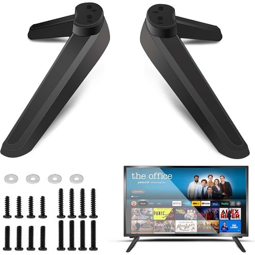 Pieds De Piédestal De Base Tv Universels, Pieds De Meuble Tv De Remplacement Pour Plupart Des Écrans Plats Plasma Led, Distance De Trou De Montage De 17 Mm À 20 Mm, Tv Compatibles 32""/40""/49""/50""/55