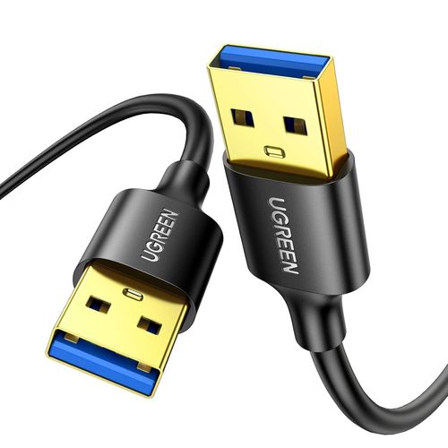Data Câble USB 3.0 Type A Mâle vers Mâle Câble Double USB SuperSpeed pour Disque Dur Boîtier Externe,DVD,Refroidisseur PC Portable et Lecteur Blu Ray (3M)