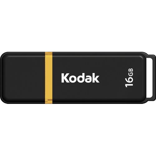 Clé USB 16Go Classic K103 Series - Clef USB Compatibilité Universelle USB 3.0 - USB Key 54x12x6mm - Vitesse de Lecture 20MB/s Max - Vitesse d'Écriture 10MB/s Max - USB Stick - Noir et Jaune