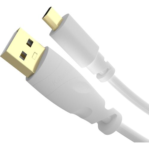 1,5m Câble Micro USB (USB 2.0,câble de charge et synchro,blanc) TOP Series