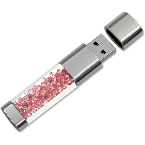 Clé USB 3.0 64Go 32Go 16Go Nouveau Bijoux Cristal USB 3.0 Flash Drive, Externe Cadeau pour Cadeaux d'anniversaire, Cadeaux De Noël, Cadeaux De Mariage (16Go, Rose)