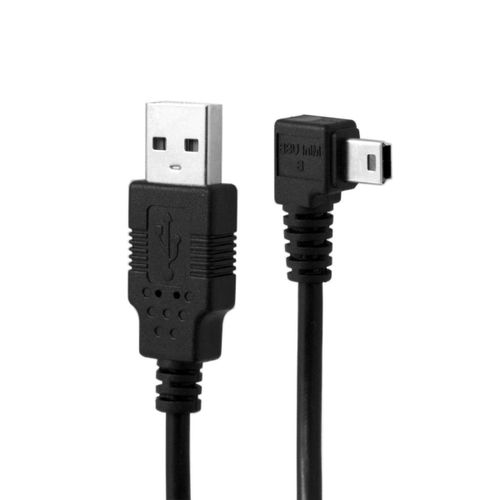 Câble mini USB USB 2.0 vers Mini USB-B 5 broches,câble d'extension de données à angle droit de 90 degrés 1.8M