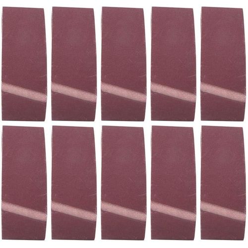Bande de ponçage,18 x 3 pouces(457x75 mm) bande de ponçage en oxyde d'aluminium, pour ponceuse à bande, 6 types de grains, Lot de 10(1000)