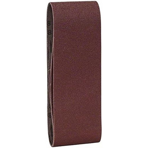 Accessories 2609256201 Bandes abrasives pour Ponceuses à bande Qualité rouge 65 x 410 Grain 100 lot de 3 feuilles